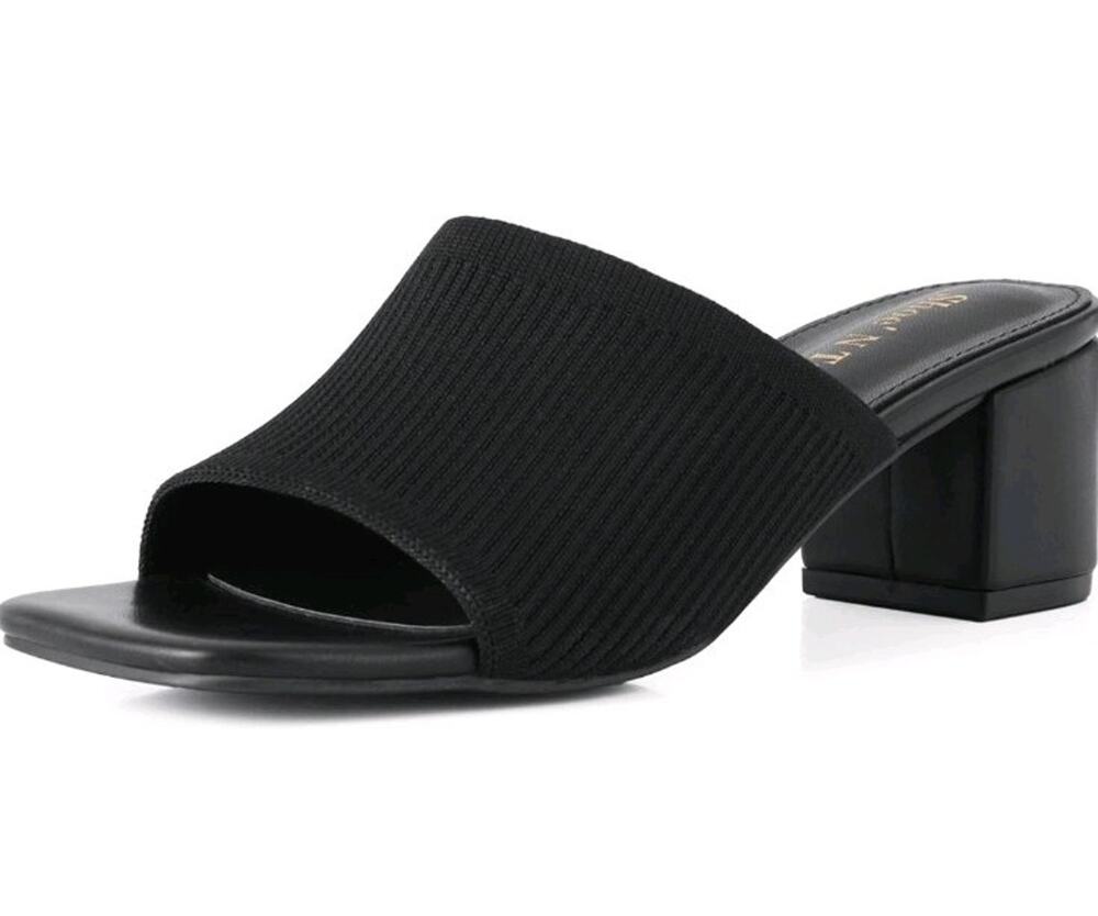 Shoe'N Tale Heeled Sandals Women Square Toe Mules